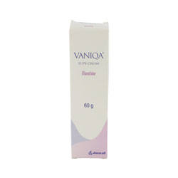 Vaniqa 60g Creme mit Eflorithine Verpackung