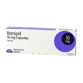 Ramipril pakke med 5mg rampipril filmovertrukne tabletter
