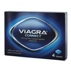 Pack of Viagra® Connect 50mg Sildenafil 4 film-coated tablets