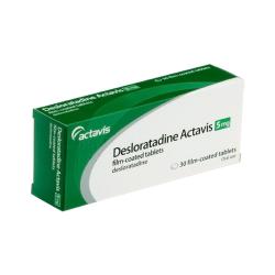 Desloratadine Actavis, 5mg film-coated tablets comes in a pack of 30