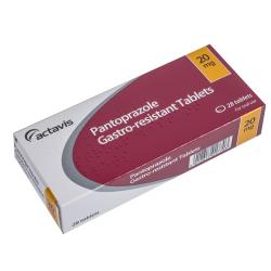 Pack contains 28 Pantoprazole gastro-resistant 20mg tablets for oral use
