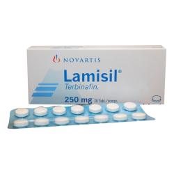 The Lamisil® Terbinafin 250g package includes 28 tablets