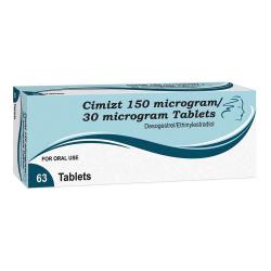 Package of 63 Cimizt 150/30gm desogestrel/ethinylestradiol tablets