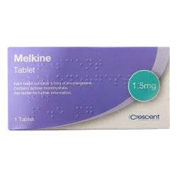 The Melkine 1.5mg Levonorgestrel tablet comes in a pack of 1