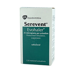 Box of Serevent® Evohaler® Salmeterol