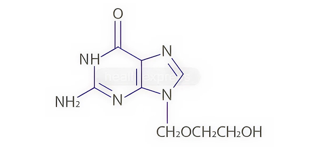Strukturformel von Aciclovir