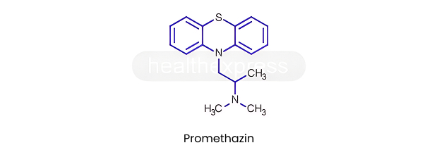 Strukturformel von Promethazin