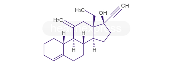 Strukturformel von Desogestrel