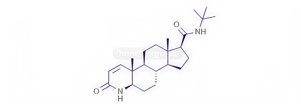 Strukturformel von Finasterid