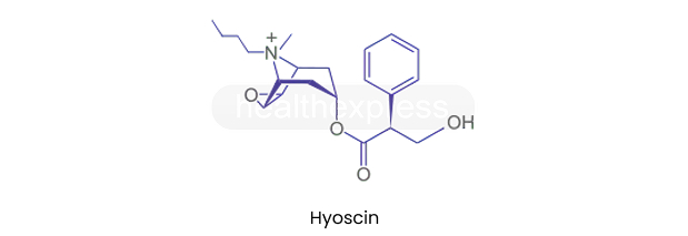 Strukturformel von Hyoscin