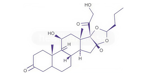 Strukturformel von Budesonid