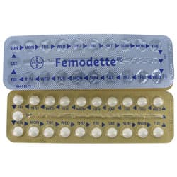 Blisterpackung von Femodette Pillen 