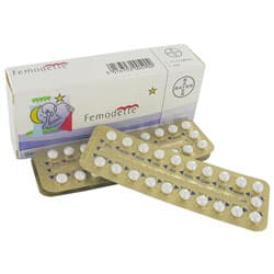 Packung von Femodette 63 Pillen mit Blisterpackung