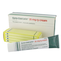 Gyno-Daktarin Verpackung, 20mg Tube und Packungsbeilage
