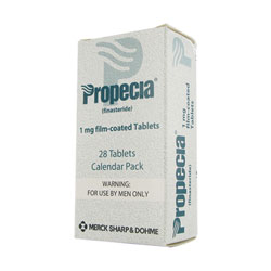 Packung von Propecia Finasterid 1mg 28 Filmtabletten