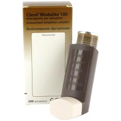 Packung von Clenil Modulite 100 Mikrogramm