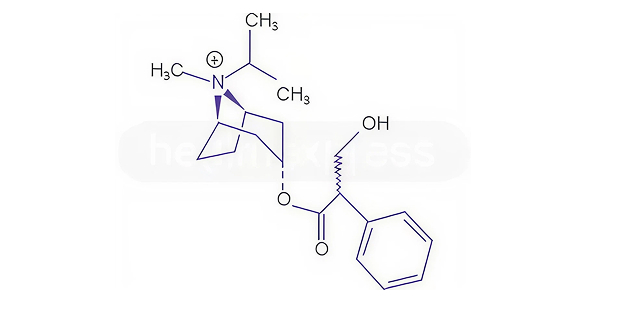 Strukturformel von Ipratropiumbromid