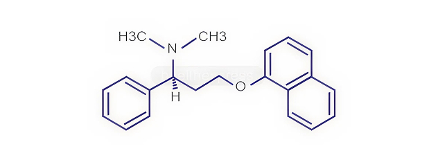 Strukturformel von Dapoxetin