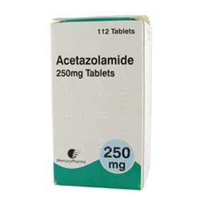 Diamox 30 mal 250mg Tabletten mit Acetazolamid Verpackung