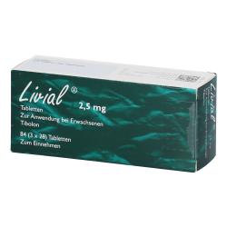 Packung von Livial 2,5mg 84 Tabletten