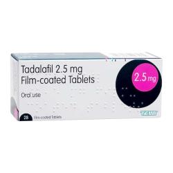 Pakke med Tadalafil 2,5 mg oral filmovertrukne 28 tabletter