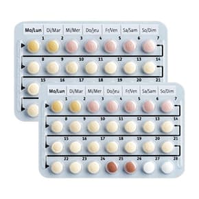 Blisterpakke af Qlaira® filmovertrukne tabletter