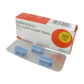 Azithromycin pakke med 500 mg azitromycin tabletter