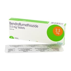 Bendroza pakke med filmovertrukne tabletter