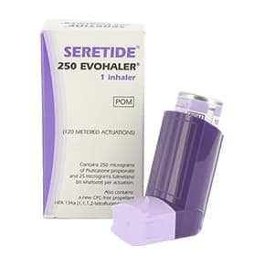 Pakke med Sermetide® 250 Evohaler® med Accuhaler