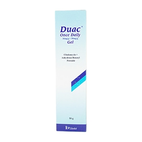 Duac en gang dagligt 10 mg/g + 50 mg/g gel, 50 g