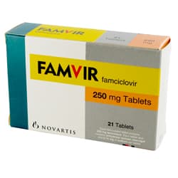 Boite de Famvir 21 comprimés 250 mg famciclovir