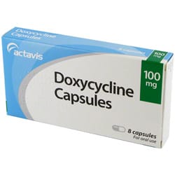Boite de Doxycycline gélules de 100 mg