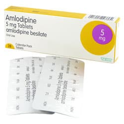Boite et emballage blister de comprimés Amlodipine 5mg