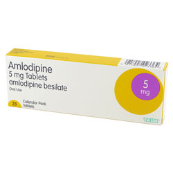 Boite d'Amlodipine 5 mg comprimés de besilate