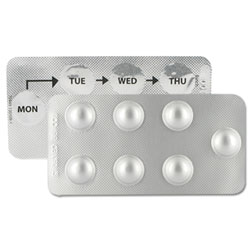 Emballage blister de Propecia 28 comprimés 1 mg finasteride