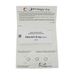 Emballage blister de Priligy comprimés 30 mg dapoxetin