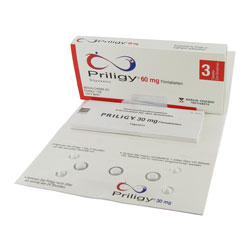 Emballage blister de Priligy comprimés 60 mg dapoxetin