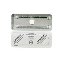Emballage blister de Levonelle comprimés 1500 mg levonorgestrel