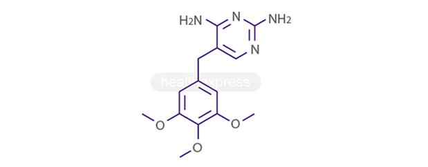 Strukturformeln för trimetoprim