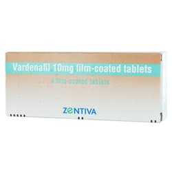 Varenafil -paket med 12 filmbelagda tabletter på 10 mg från KRKA