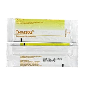 Paket med 75 mg Cerazette Blister Packs