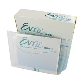 Paket och inpackning av EVRA P-plasters