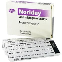 Paket med noride piller och blisterförpackning