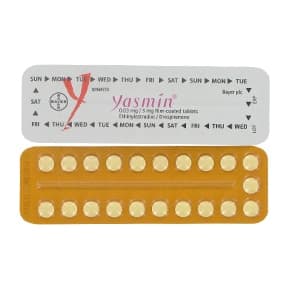 Blister Pack med 21 Yasmin Movie -Coated Tabletter