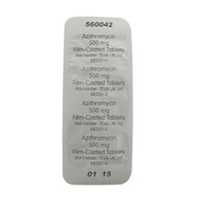 Blister Pack med azitromycin 500 mg tabletter