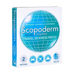 Paket med Scopoderm® Hyoscine 1,5 mg resesjuksköterska gips