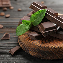 Dark chocolate (contains at least 70% cocoa)