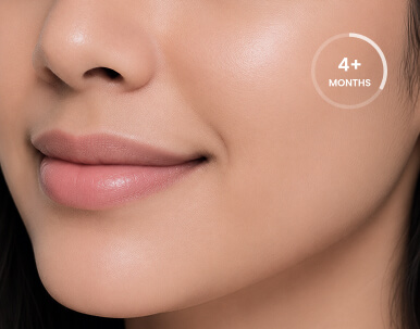 hair on upper lip after 4 months of treatment