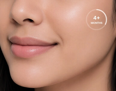 hair on upper lip after 4 months of treatment
