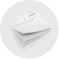 Calender with red pin